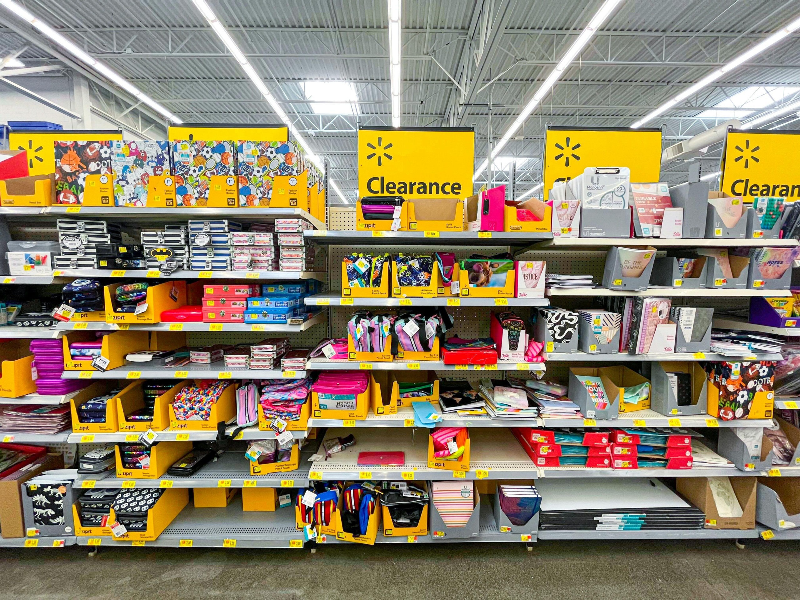 Artigos de papelaria e material escolar no Walmart em Orlando