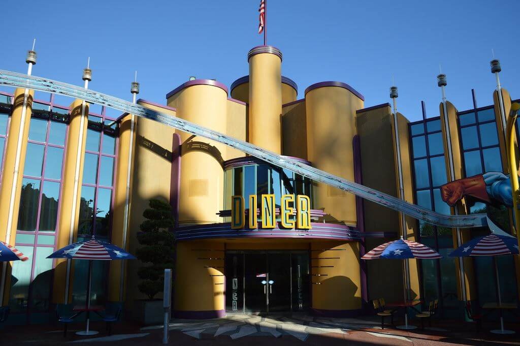 Restaurantes do parque Islands of Adventure em Orlando: restaurante Captain America Diner