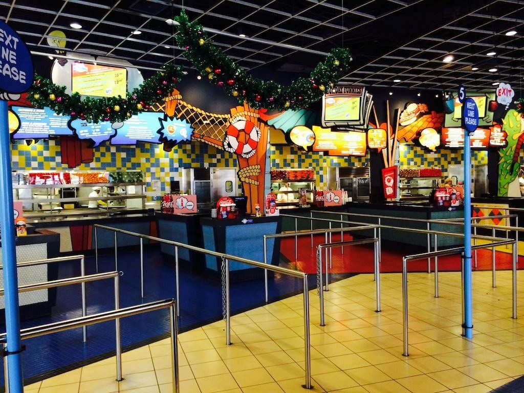 Restaurantes do parque Islands of Adventure em Orlando: restaurante Comic Strip Cafe