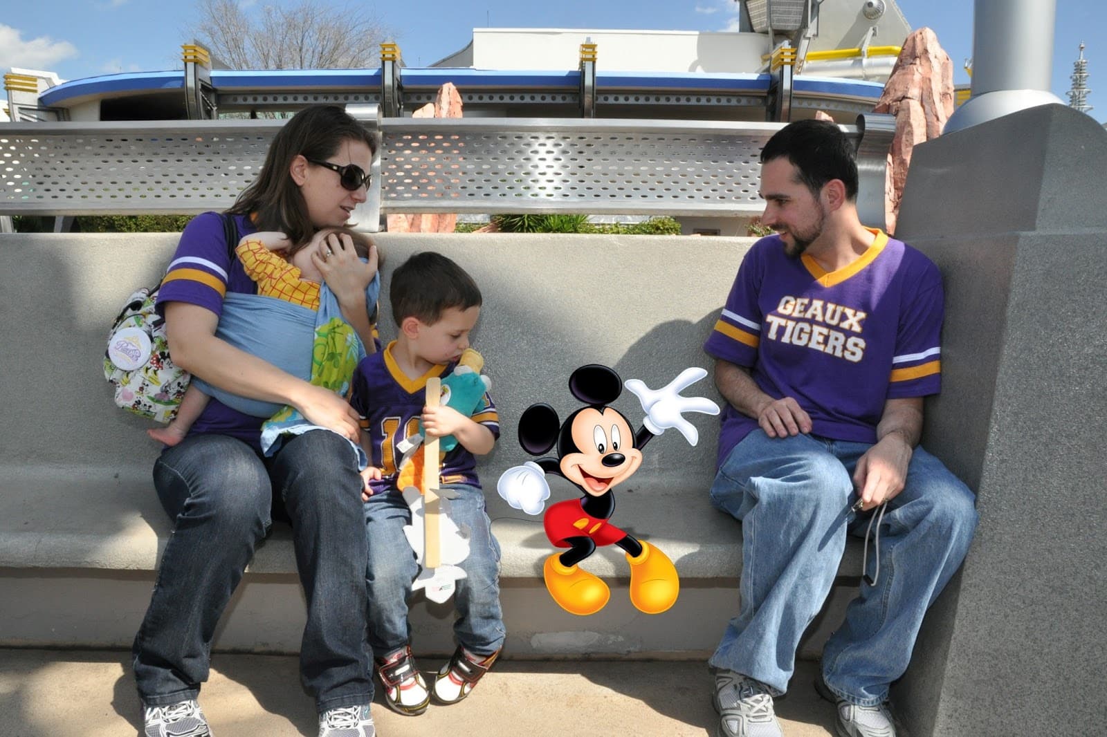 Foto no parque da Disney com o Memory Maker da Disney