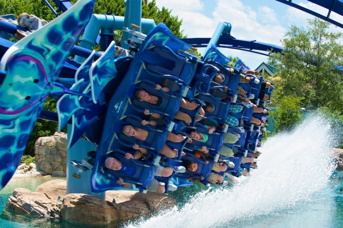 Parque SeaWorld em Orlando: montanha-russa Manta