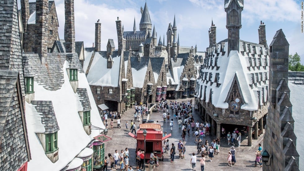 Área do Harry Potter no parque Universal Studios em Orlando