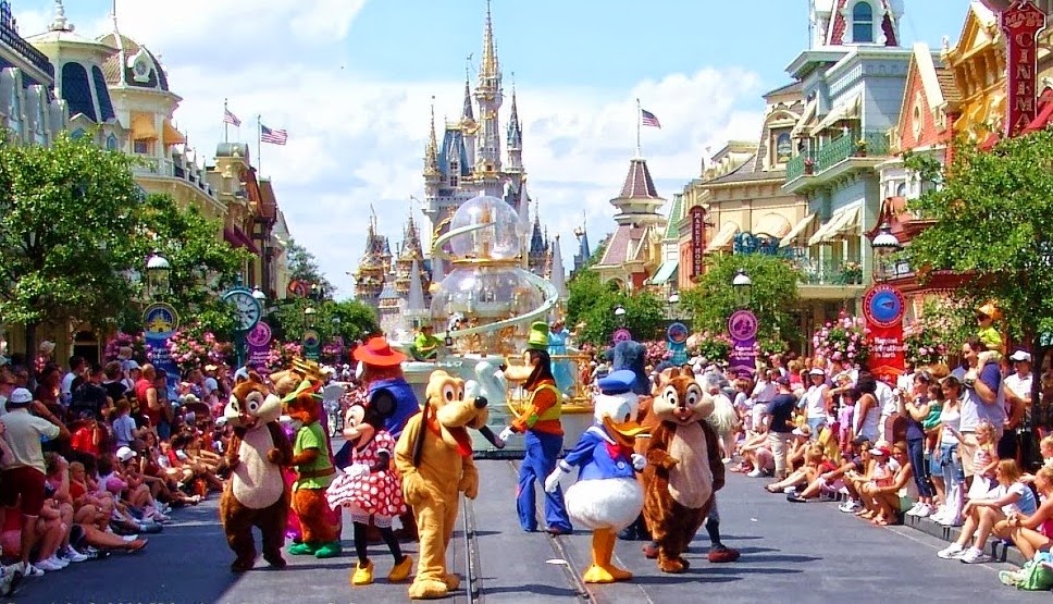 Desfile no parque Magic Kingdom da Disney Orlando