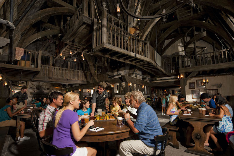 Restaurante Three Broomsticks no parque Islands of Adventure em Orlando