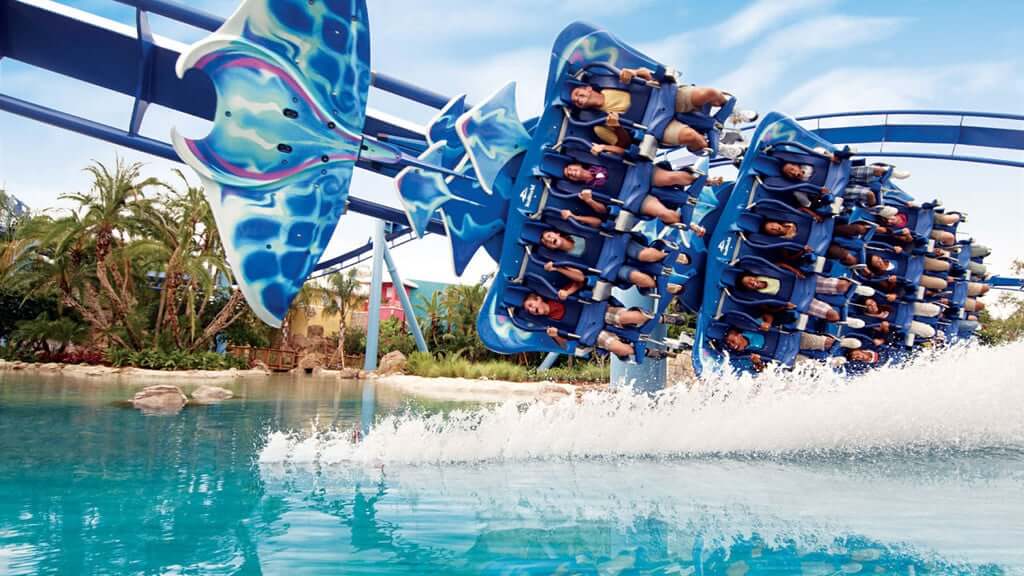 Montanha-russa Manta no parque SeaWorld Orlando