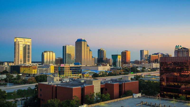 Paisagem de Downtown Orlando