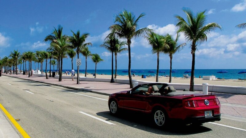 Viagem de carro de Orlando a Miami