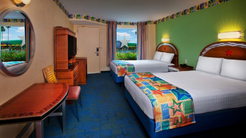 Quarto do hotel Disney's All Star Movies em Orlando