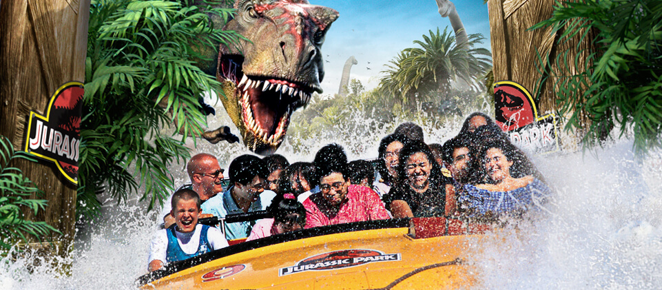 Jurassic Park River Adventure no parque Islands of Adventure em Orlando