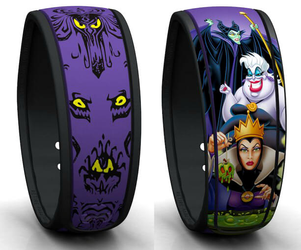 Novas pulseiras Magic Band da Disney Orlando: vilãs Disney