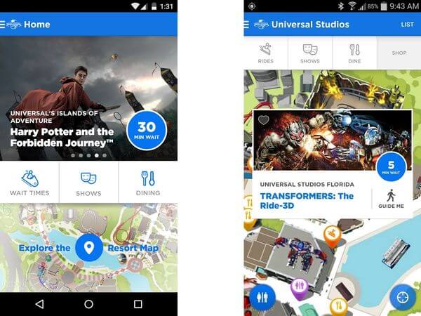 Aplicativos úteis para a Disney e Orlando: Universal Orlando