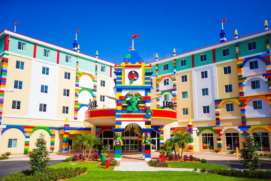 Entrada do hotel da Lego em Orlando