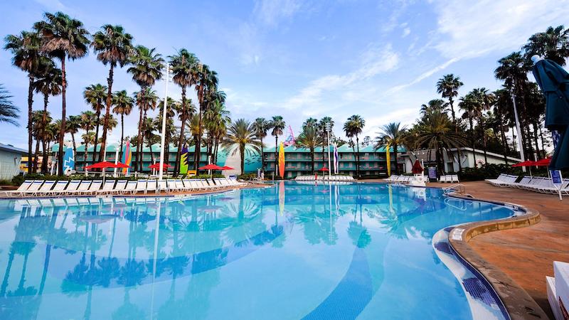 Piscina no hotel Disney All-Star Sports em Orlando