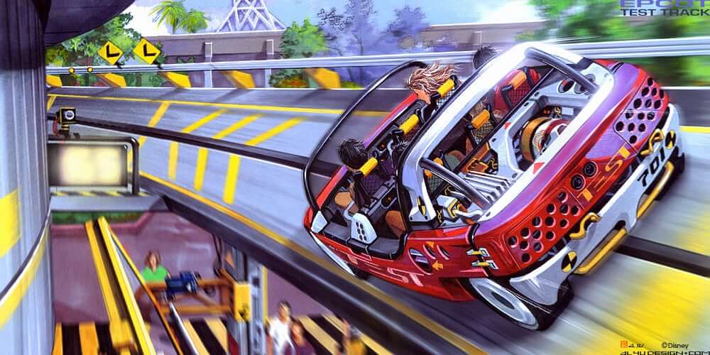 Test Track no parque Epcot da Disney Orlando