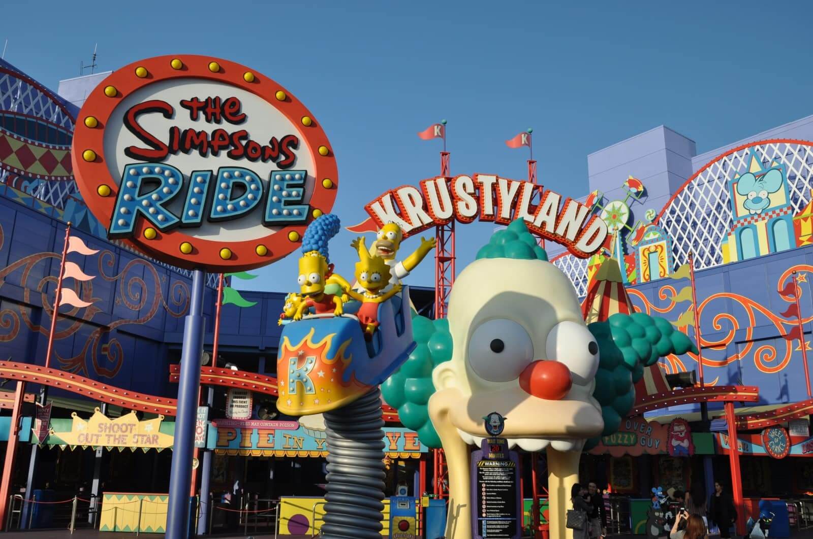 The Simpsons Ride no parque Universal Studios em Orlando