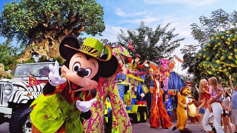 Parada no parque Animal Kingdom da Disney Orlando