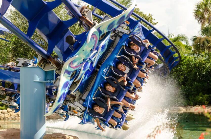 Montanha-russa Manta no parque SeaWorld Orlando