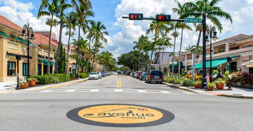 5th Avenue South em Naples na Fórida