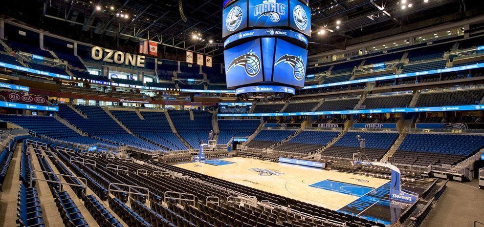 Jogo de basquete da NBA do Orlando Magic