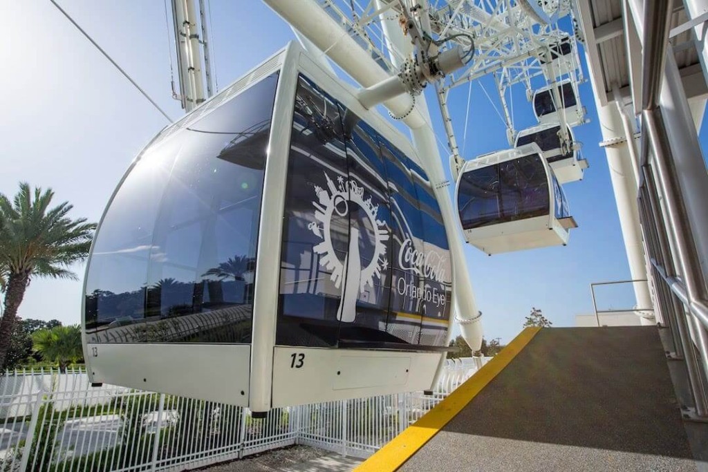 Roda Gigante Coca-Cola Orlando Eye no I-Drive 360: cabines