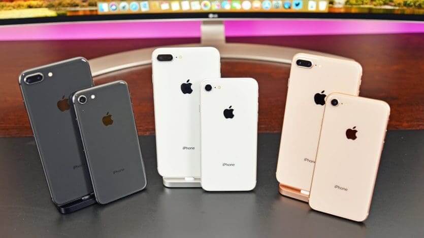 Modelos de iPhone 8 e iPhone 8 Plus em Orlando