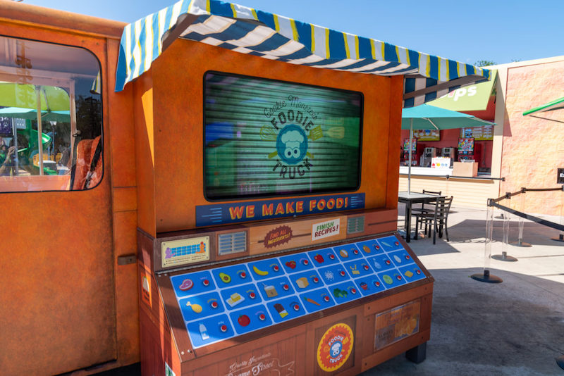 Food truck na Sesame Street Land no SeaWorld Orlando