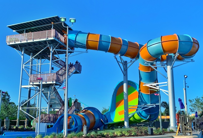 Estrutura do KareKare Curl no parque Aquatica em Orlando