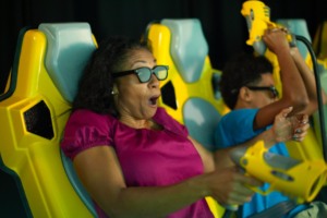 7D Dark Ride Adventure em Orlando: jogo interativo