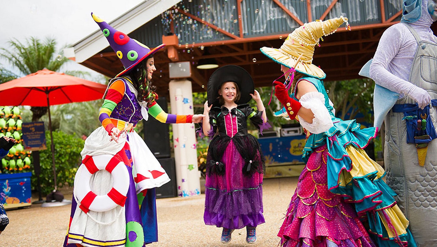 Fadas do mar no Halloween Spooktacular no SeaWorld Orlando