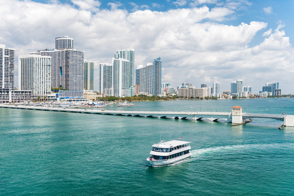 Passeio de barco em Miami