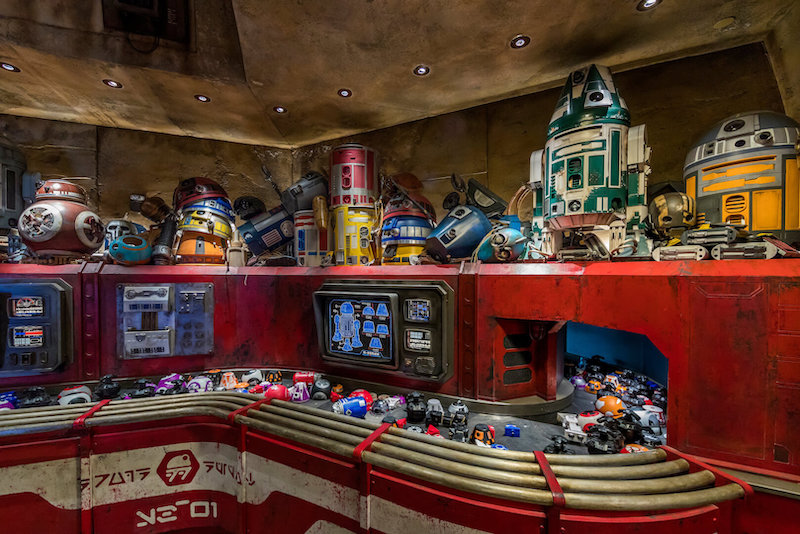 Fábrica do Droid Depot na Star Wars Land da Disney Orlando