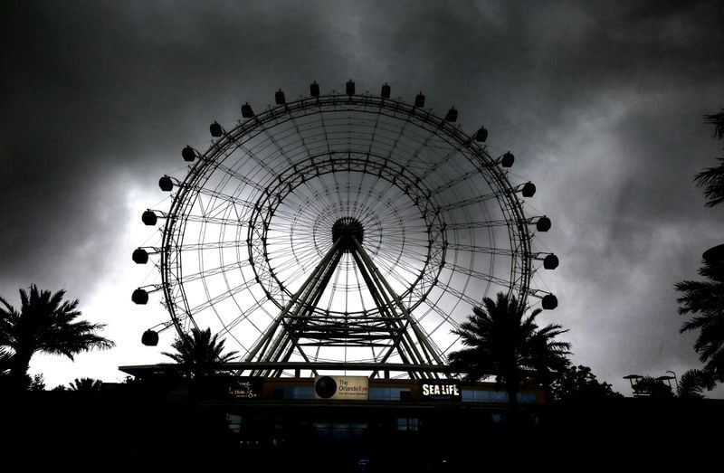 Época de furacões em Orlando