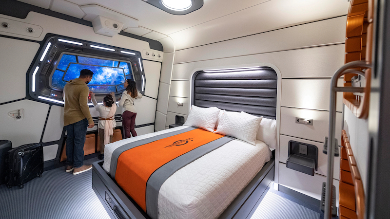 Quarto no hotel Star Wars: Galactic Starcruiser na Disney Orlando