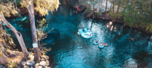 Ginnie Springs próximo a Orlando: rio