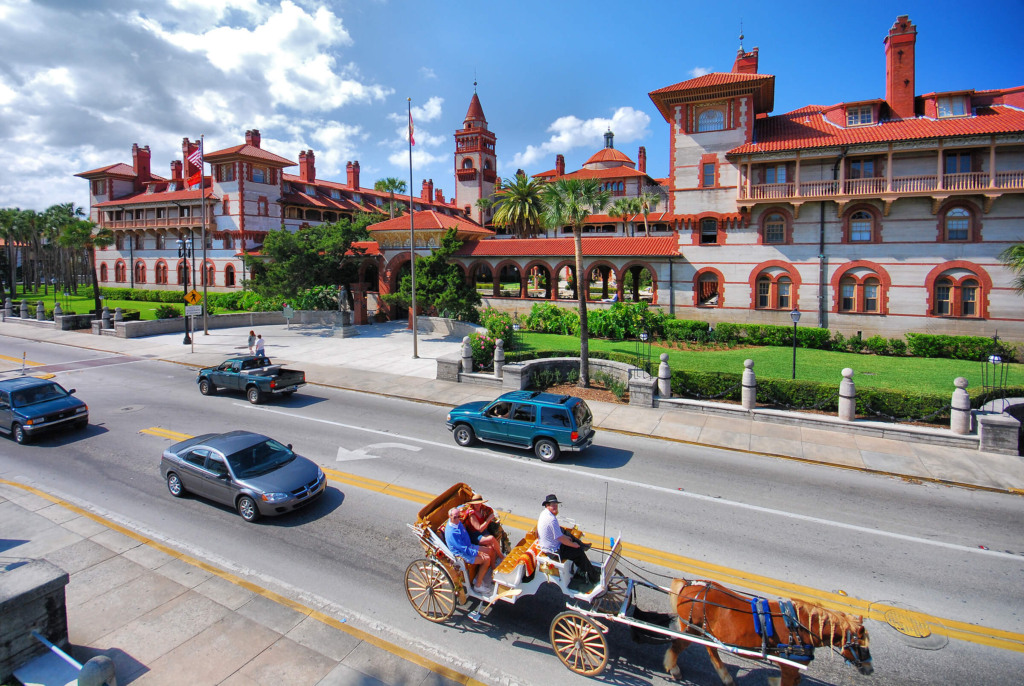 Rua histórica em Saint Augustine