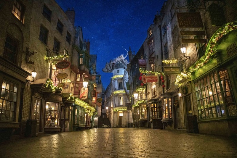 Beco Diagonal de Harry Potter no parque Universal Studios Orlando