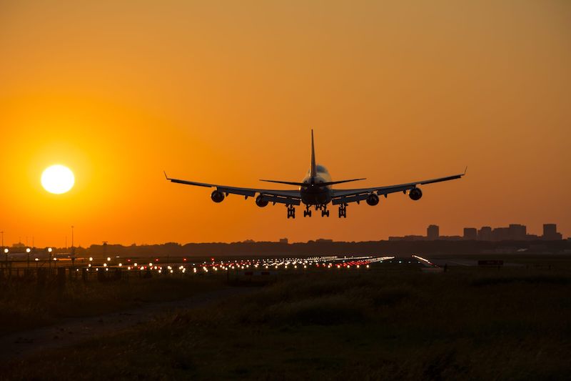 Viagem de avião em Miami