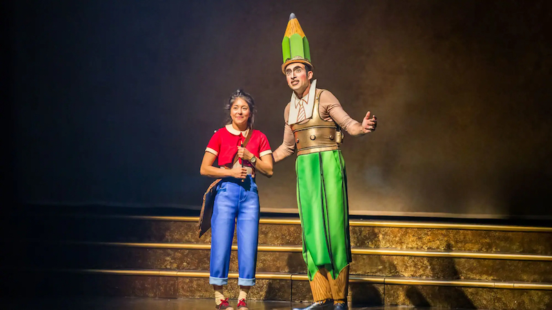 Personagem Julie em Drawn to Life do Cirque du Soleil na Disney Orlando