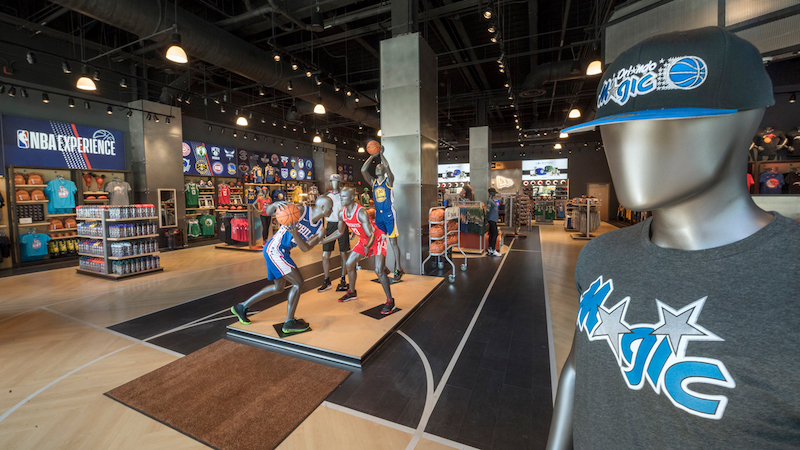 Loja NBA Store na Disney Springs