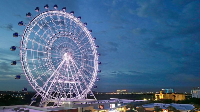 Paisagem da roda-gigante The Wheel em Orlando