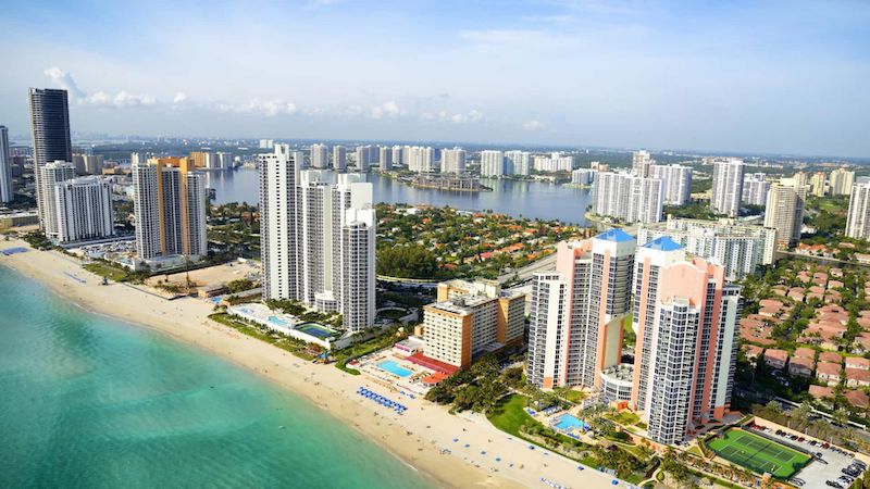 Vista da cidade de Miami