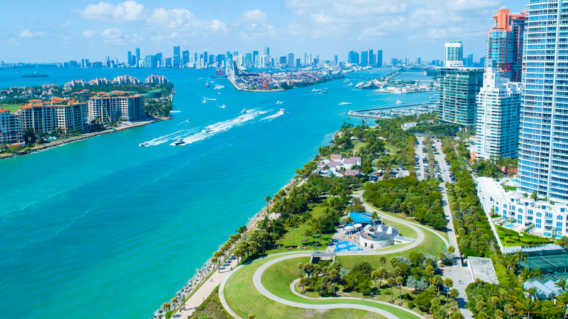 Vista da cidade de Miami