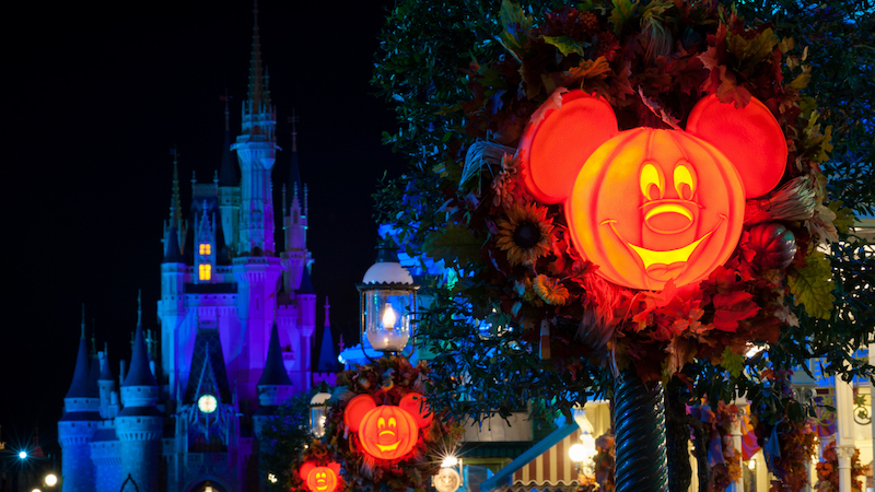 Decoração de Halloween na Disney Orlando