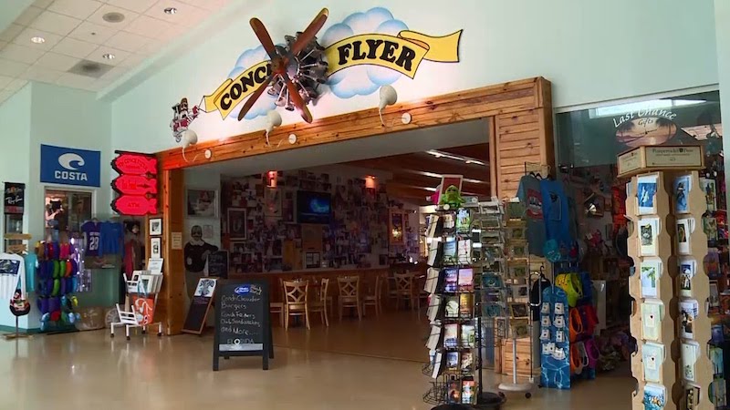 Restaurante Conch Flyer no Aeroporto de Key West