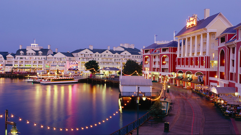 Anoitecer em Disney's Boardwalk