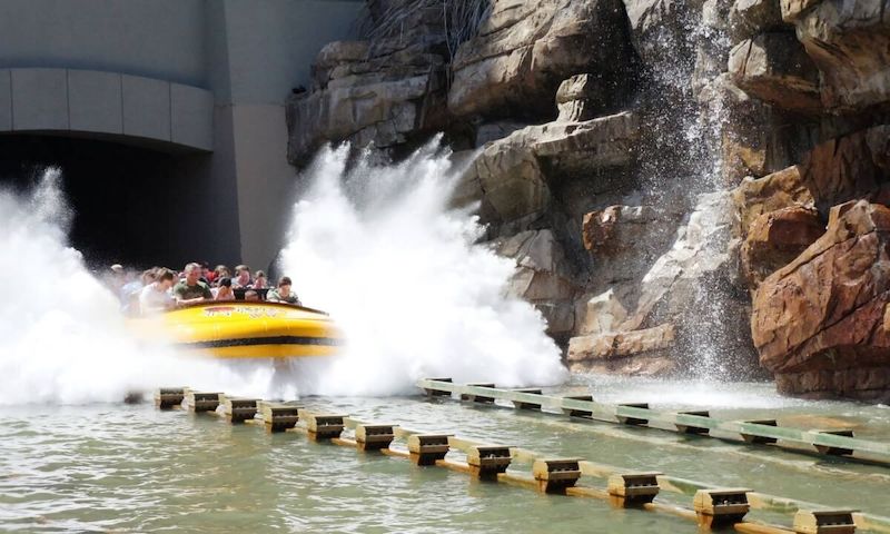 Final da Jurassic Park River Adventure no Islands of Adventure em Orlando