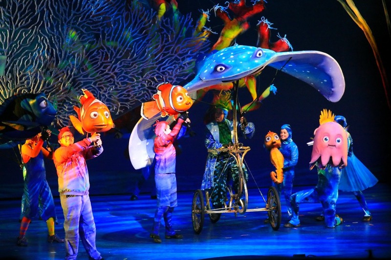 Espetáculo Finding Nemo: The Big Blue… and Beyond no Animal Kingdom da Disney Orlando