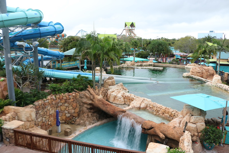 Trajeto do Reef Plunge no Aquatica em Orlando