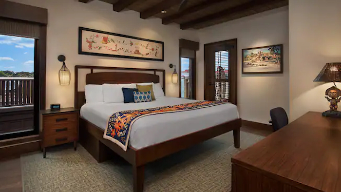 Quarto do bangalô no Disney’s Polynesian Villas & Bungalows