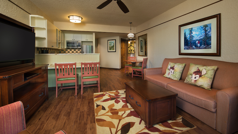 Sala da Villa no Boulder Ridge Villas at Disney’s Wilderness Lodge